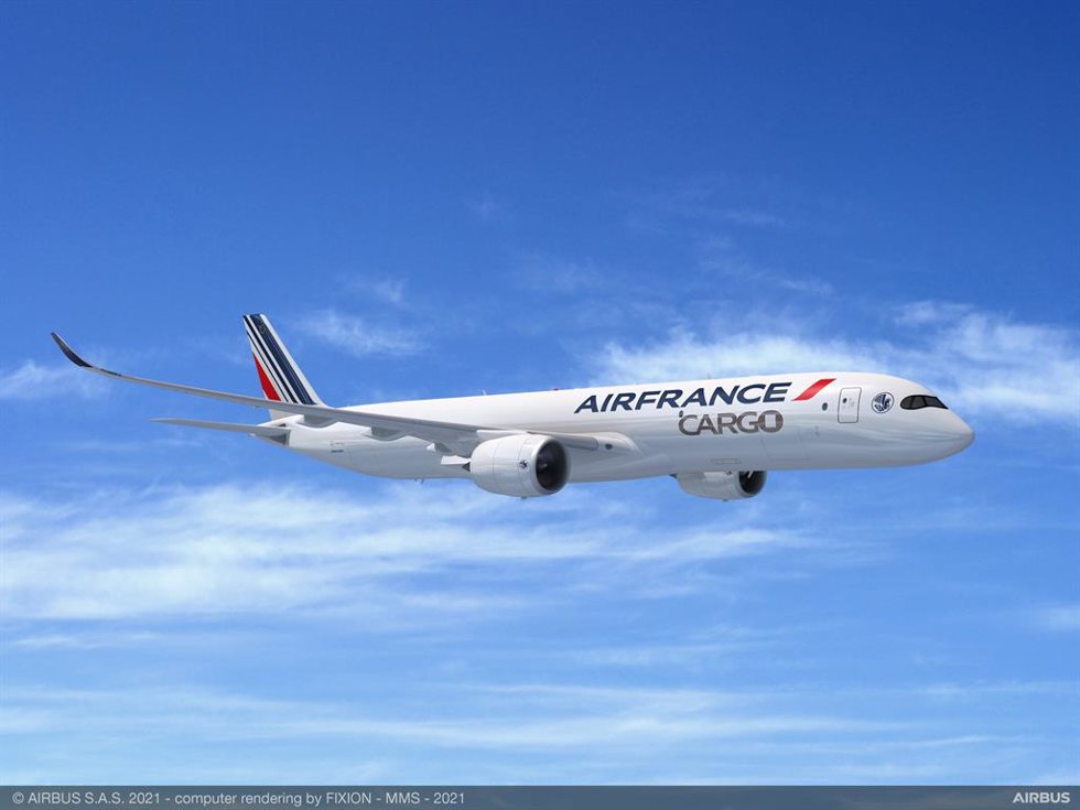 Avión de Airbus A350F.