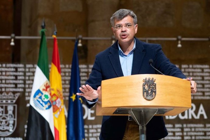 El portavoz de la Junta, Juan Antonio González, en la rueda de prensa posterior al Consejo de Gobierno.