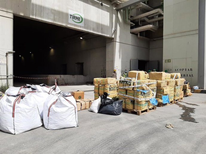 Imagen de las drogas incineradas en Palma incautadas en operaciones policiales.