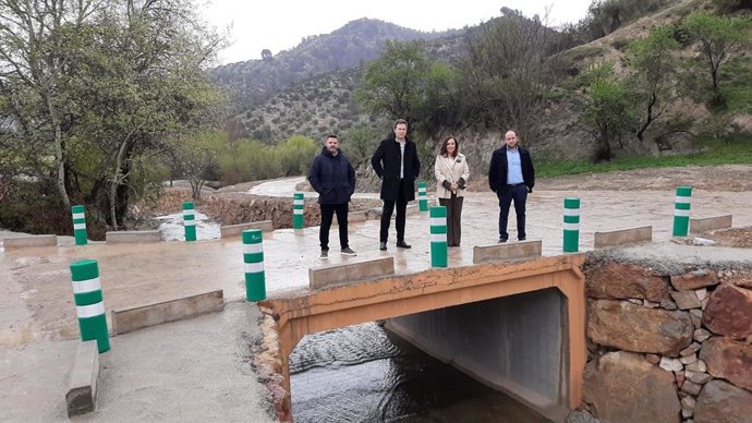 Visita a las obras de emergencia