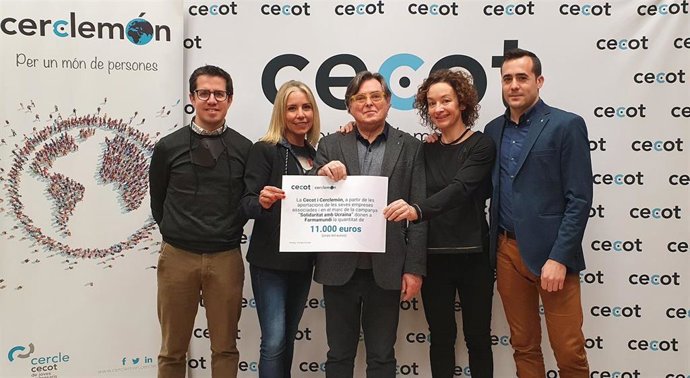 El dinero recogido en la campaña para la guerra de Ucrania