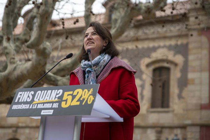 Archivo - La presidenta de l'ANC, Elisenda Paluzie