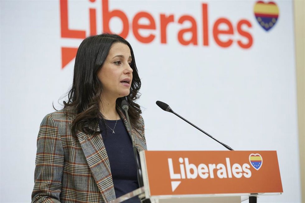 Archivo - La líder de Cs, Inés Arrimadas, es una de las que firma el escrito presentado ante el Tribunal Supremo.