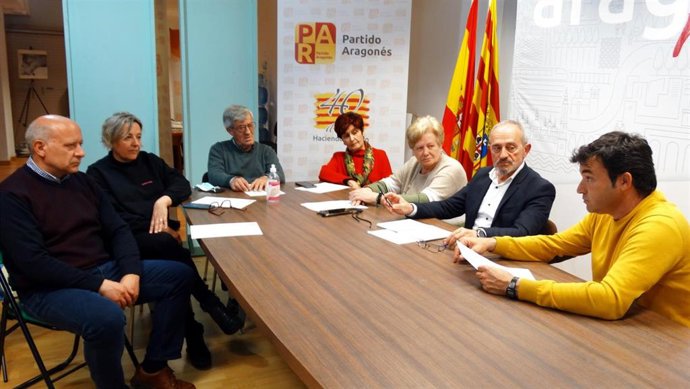 El Comité comarcal de la Hoya y el Comité municipal de Huesca del Partido Aragonés (PAR), presididos respectivamente por Joaquín Serrano y Lourdes Plana