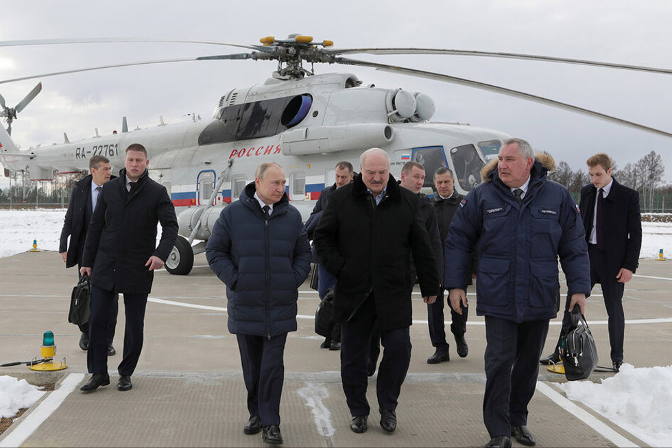Los presidentes de Rusia y Bielorrusia, Vladimir Putin y Alexander Lukashenko.