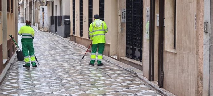 Operarios de limpieza