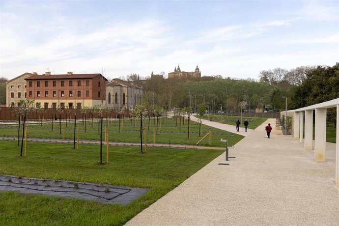 El nuevo parque Camino de Santiago de Pamplona.