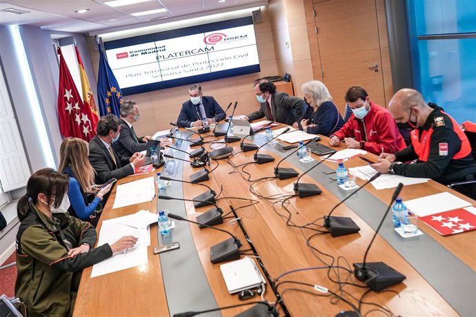 El CONSEJERO DE PRESIDENCIA E INTERIOR DE LA COMUNIDAD DE MADRID, ENRIQUE LÓPEZ, PRESIDE EL COMITÉ ASESOR DEL PLAN TERRITORIAL DE PROTECCIÓN CIVIL DE LA COMUNIDAD DE MADRID (PLATERCAM)
