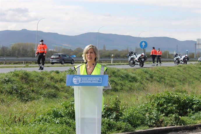 La directora de Tráfico del Gobierno Vasco, Sonia Díaz de Corcuera