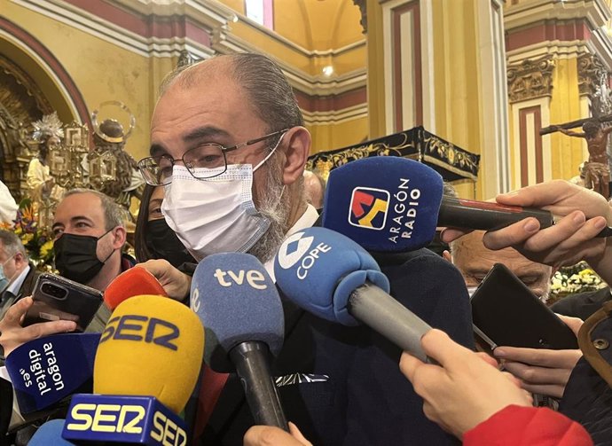El presidente del Gobierno de Aragón, Javier Lambán.