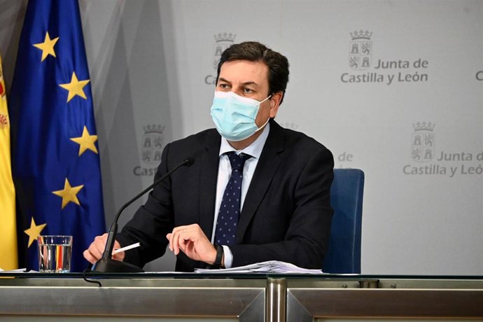 Fernández Carriedo en la rueda de prensa posterior al Consejo de Gobierno