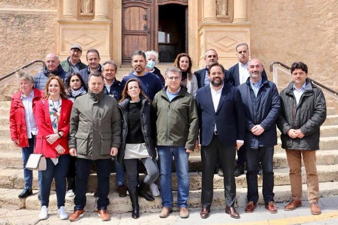 El presidente del PP de C-LM, Paco Núñez, en Hellín
