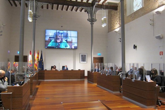 Pleno de la Diputación de Zaragoza.