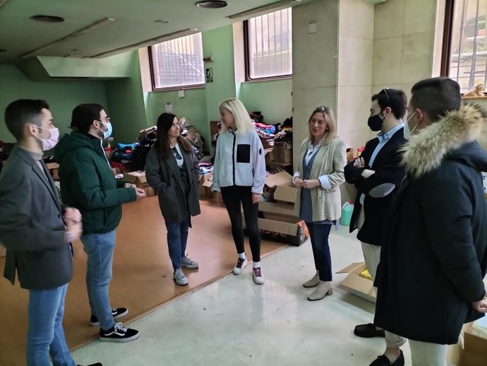 La diputada del PP en la Junta General, Reyes Fernández Hurlé, en Avilés