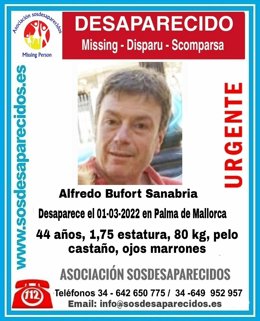 Imagen de uno de los desaparecidos en Palma.