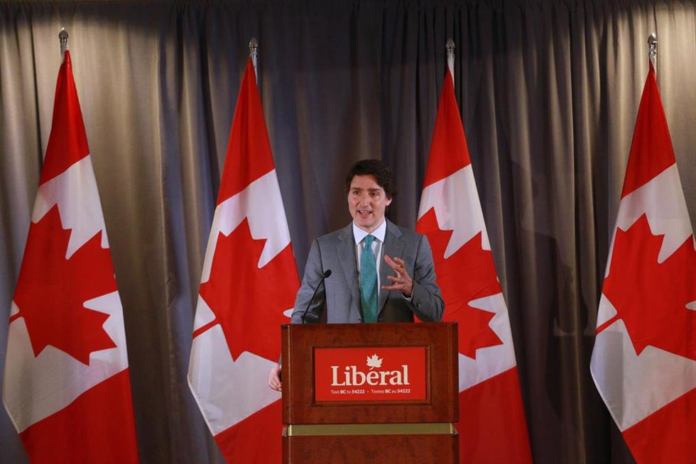 El primer ministro de Canadá, Justin Trudeau
