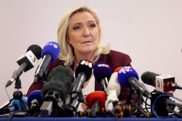 La candidata a la Presidencia francesa por Agrupación Nacional, la ultraderechista Marine Le Pen. 