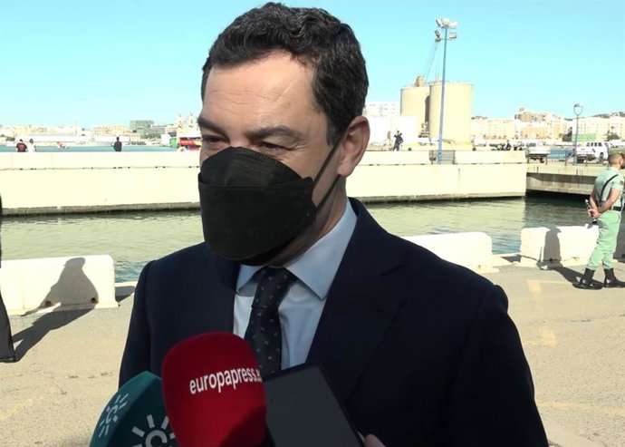 El presidente de la Junta de Andalucía, Juanma Moreno