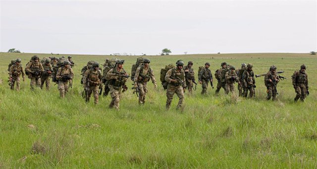 Soldadados alemanes y neerlandeses en el marco de ejercicios de la OTAN
