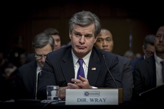 Archivo - El director del FBI, Christopher Wray.