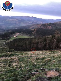 Accidente en el monte Oiz (Bizkaia)