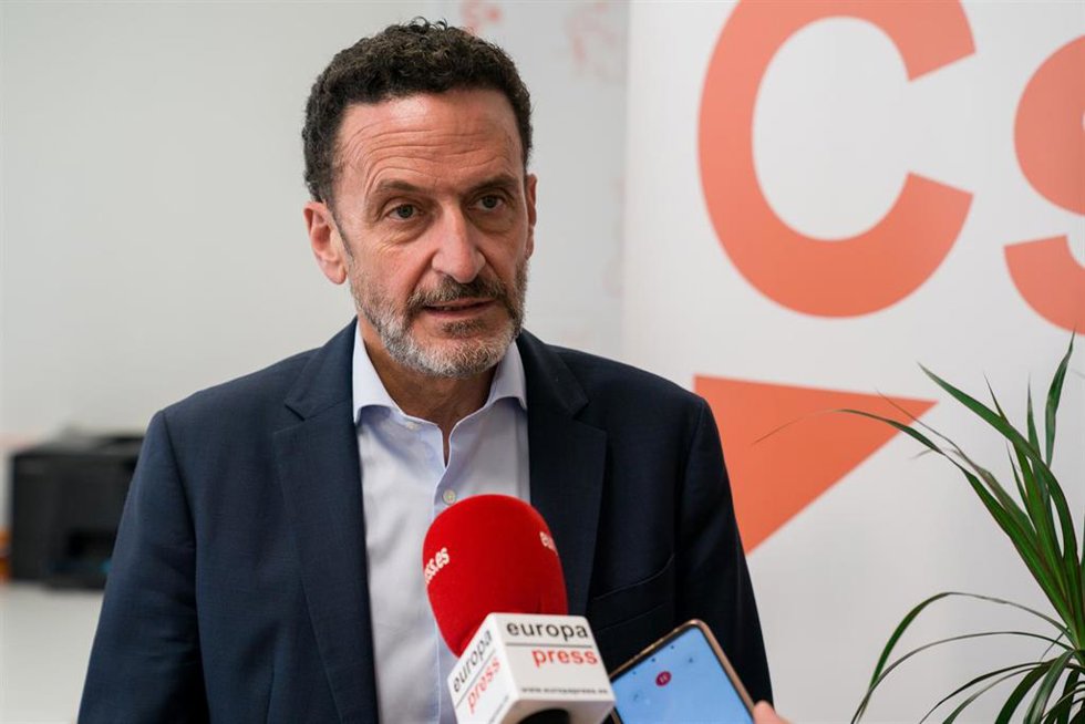 Archivo - El vicesecretario general y portavoz nacional de Ciudadanos, Edmundo Bal, durante una entrevista para Europa Press en la sede de la agencia, en Madrid (España).