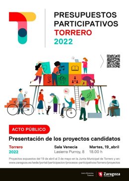 Cartel de la II edición de los Presupuestos Participativos de Torrero