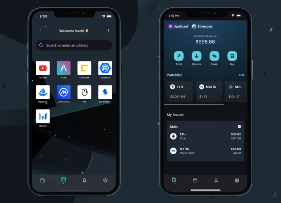 Navegador Opera Crypto optimizado para iOS