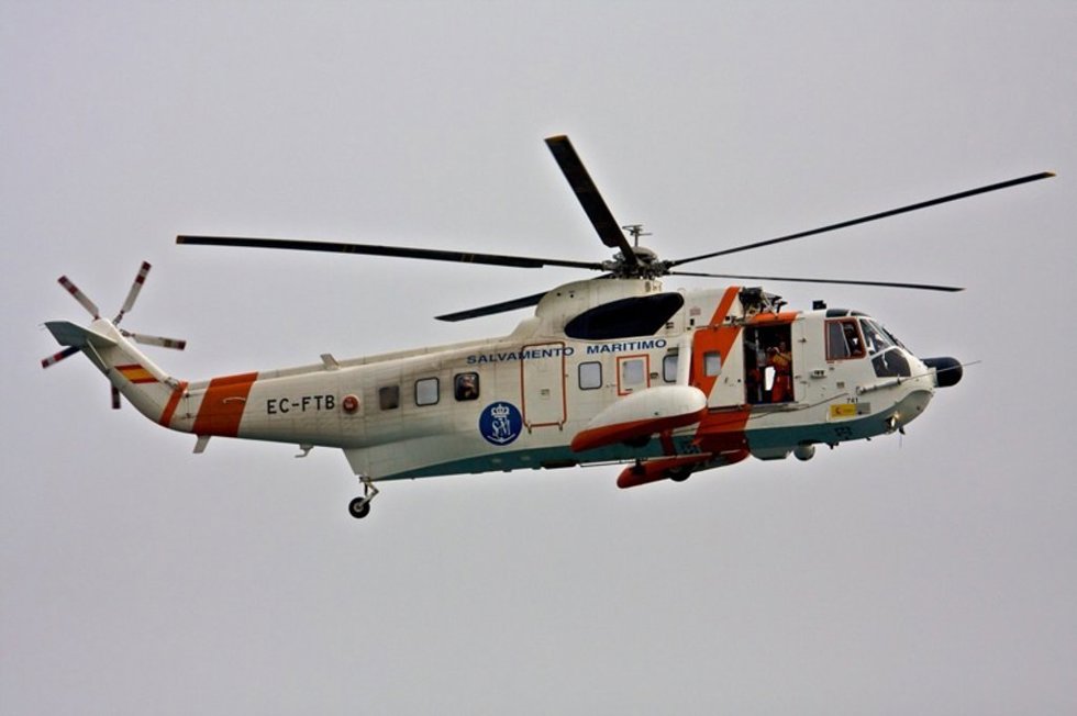 Archivo - Un Helicóptero De Salvamento Marítimo