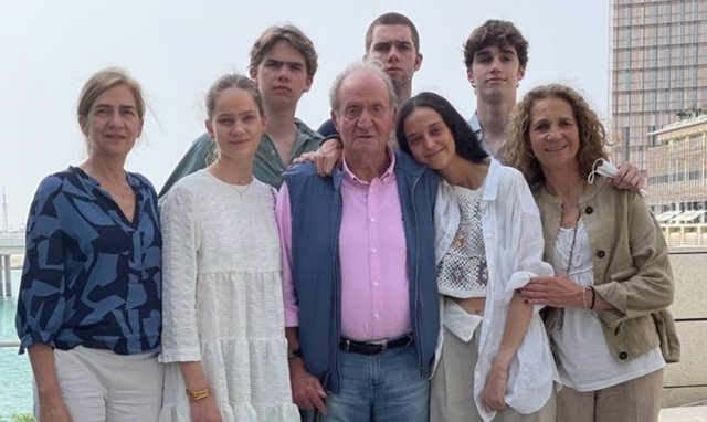 Juan Carlos I y su familia