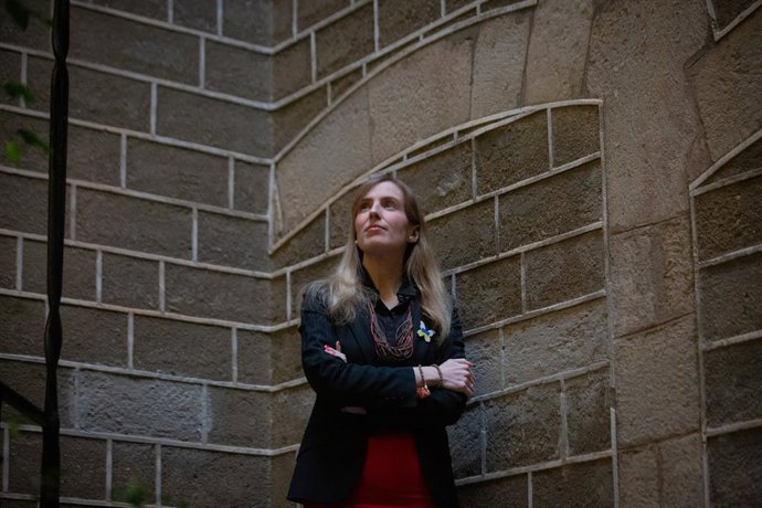 La consellera d'Acció Exterior i Govern Obert de la Generalitat, Victria Alsina, en una entrevista d'Europa Press