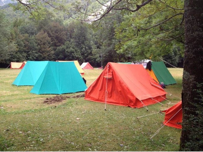 Récord de campamentos y colonias con pernocta en Aragón en vacaciones de Semana Santa.