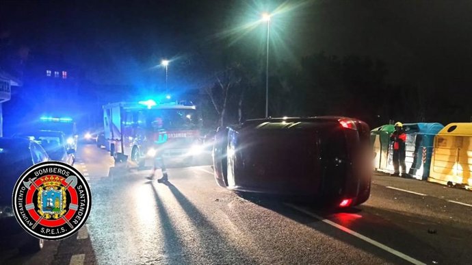 Accidente de tráfico en la CA-161.