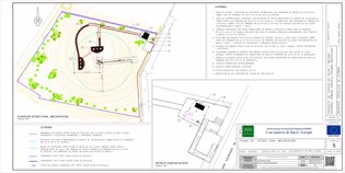 Plano de la parcela de Montelirio con el proyecto 