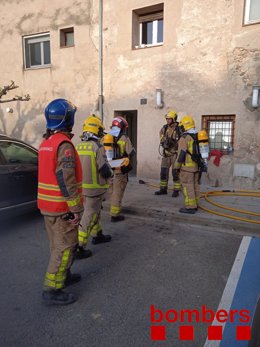 Imagen de la casa incendiada en Caldes de Malavella (Girona)