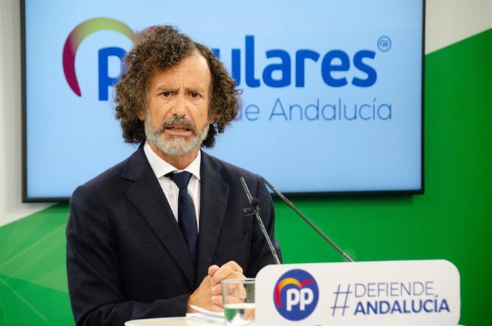 Archivo - El portavoz de Hacienda del PP-A, Pablo Venzal, en una imagen de archivo. 