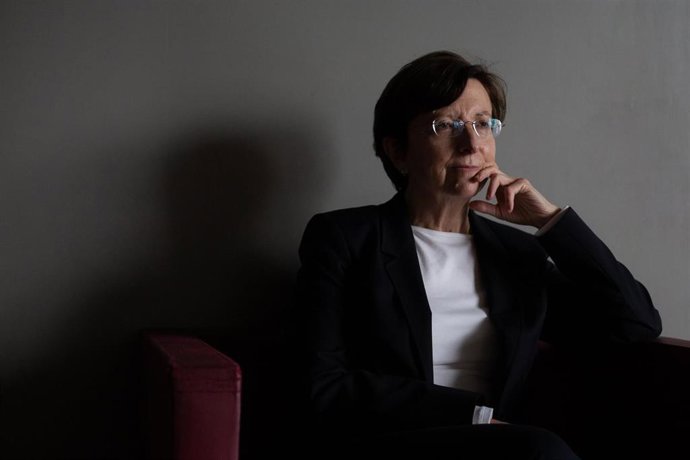 La secretaria de Salud Pública de la Generalitat, Carmen Cabezas, en una entrevista de Europa Press