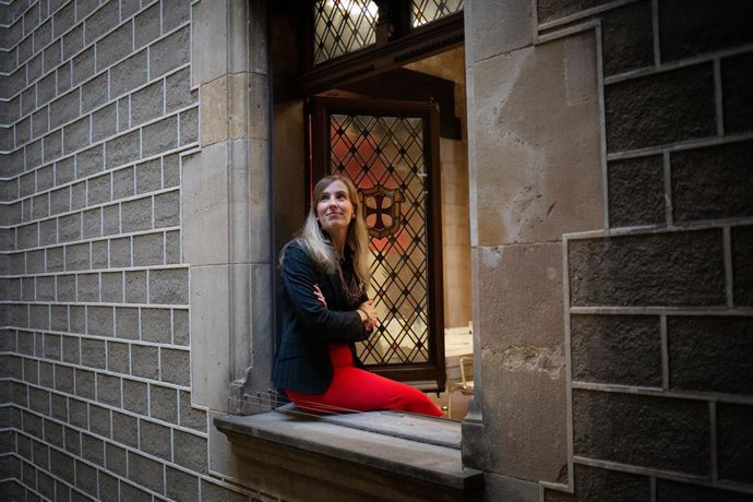 La consellera de Acción Exterior y Gobierno Abierto de la Generalitat, Victria Alsina, en una entrevista de Europa Press.