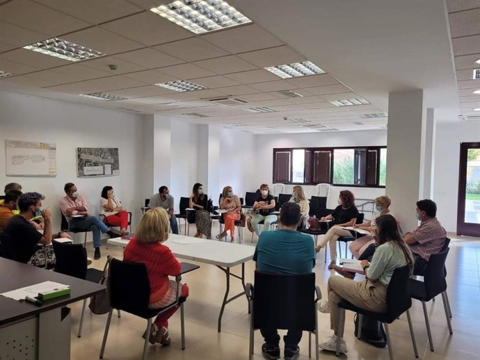 Reunión en octubre de 2021 de la plataforma malagueña contra el estigma en la salud mental.