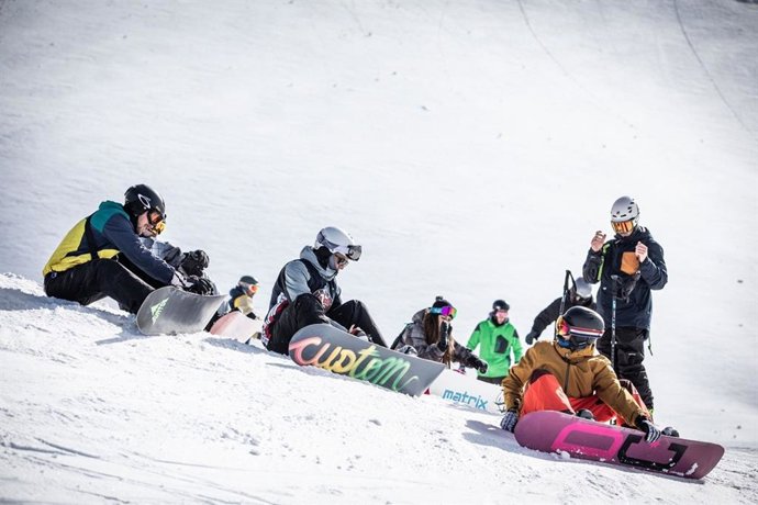 Imagen de estos días de la actividad en Sierra Nevada (Granada).