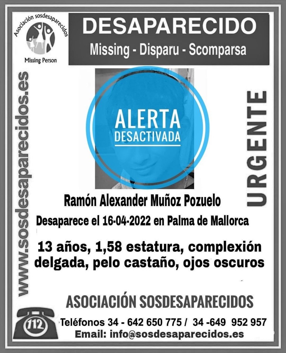 Localizan al menor de edad desaparecido este sábado en Palma