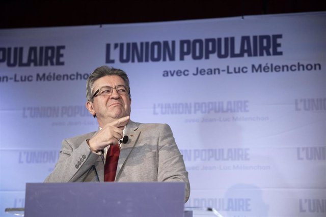 El candidato presidencial francés de izquierda, Jean-Luc Mélenchon