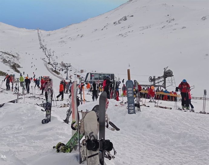 Imagen de archivo de la estación de esquí de San Isidro, en León