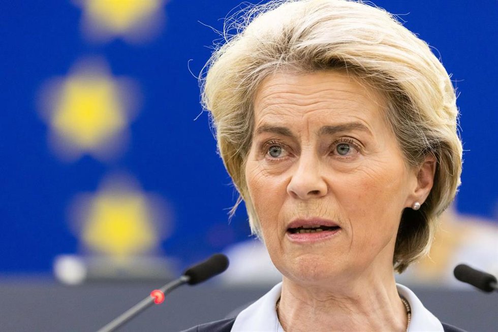 La presidenta de la Comisión Europea, Ursula von der Leyen