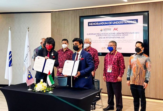 EW Group and AK International's MOU signing was the first to be finalised during the signing ceremony, under the witness of Malaysias Prime Minister YAB Datuk Seri Ismail Sabri Yaakob, Science, Technology and Innovation Minister Datuk Seri Dr Adham Bab
