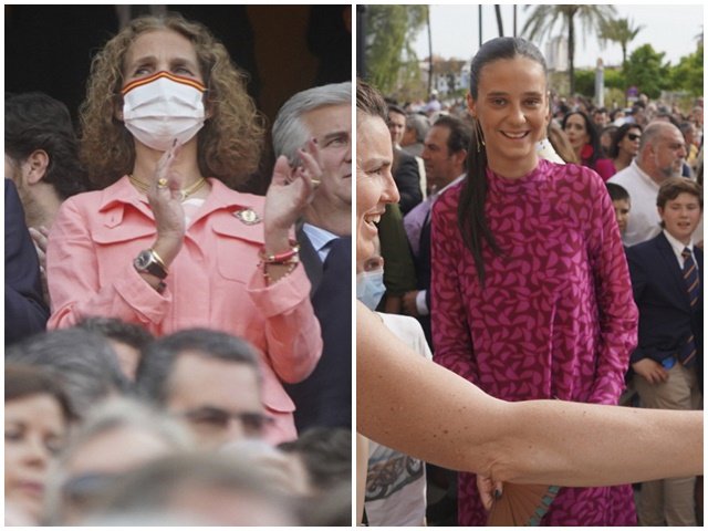 La Infanta Elena y Victoria Federica no se han perdido la corrida del Domingo de Resurrección en Sevilla