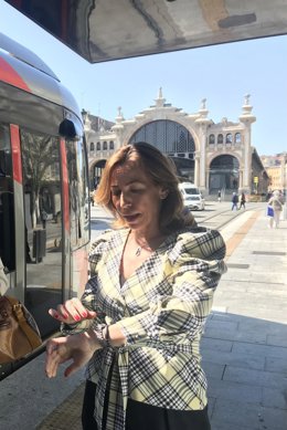 La consejera municipal de Servicios Públicos y Movilidad del Ayuntamiento de Zaragoza, Natalia Chueca