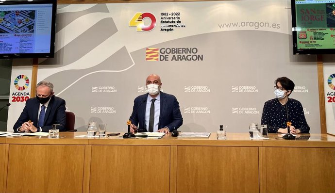 Presentación de los actos en la sala de prensa del Pigantelli.