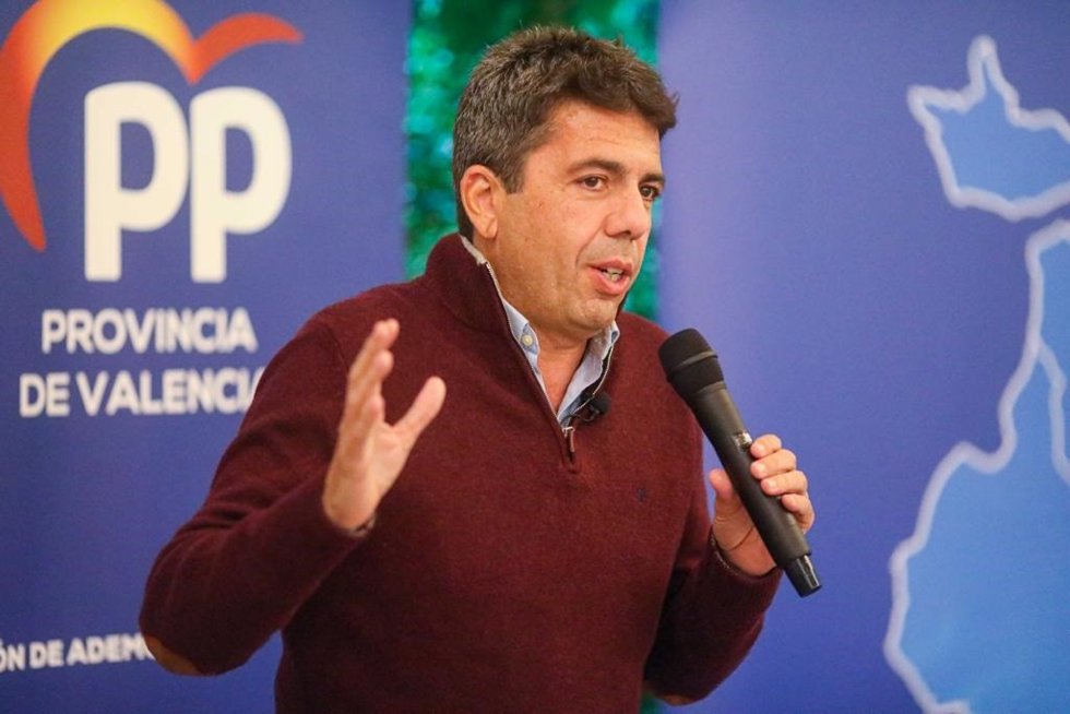 Archivo - El presidente del PPCV, Carlos Mazón