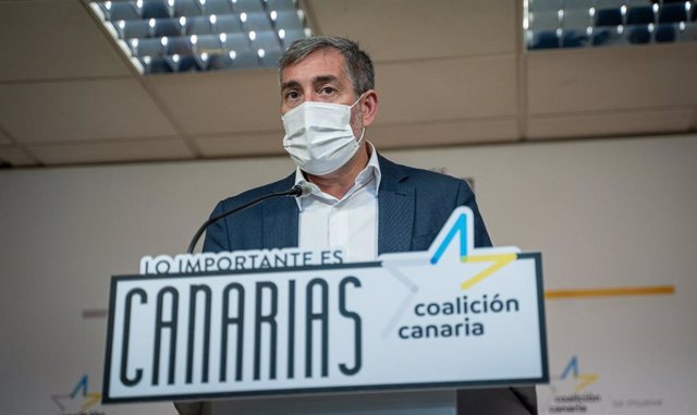 Archivo - El secretario general nacional de Coalición Canaria-PNC, Fernando Clavijo